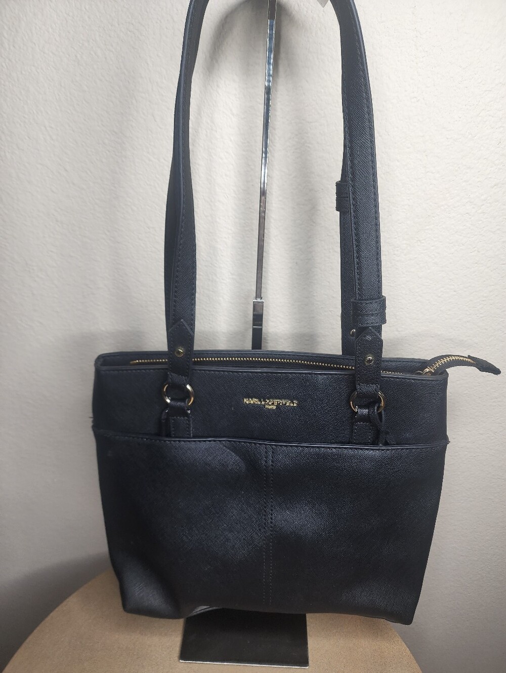 Karl Lagerfeld Shoulder Tote with Bagcharm